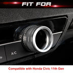 Center AC Climate Control Ring Cover Trim for Honda Civic (2016-2021)