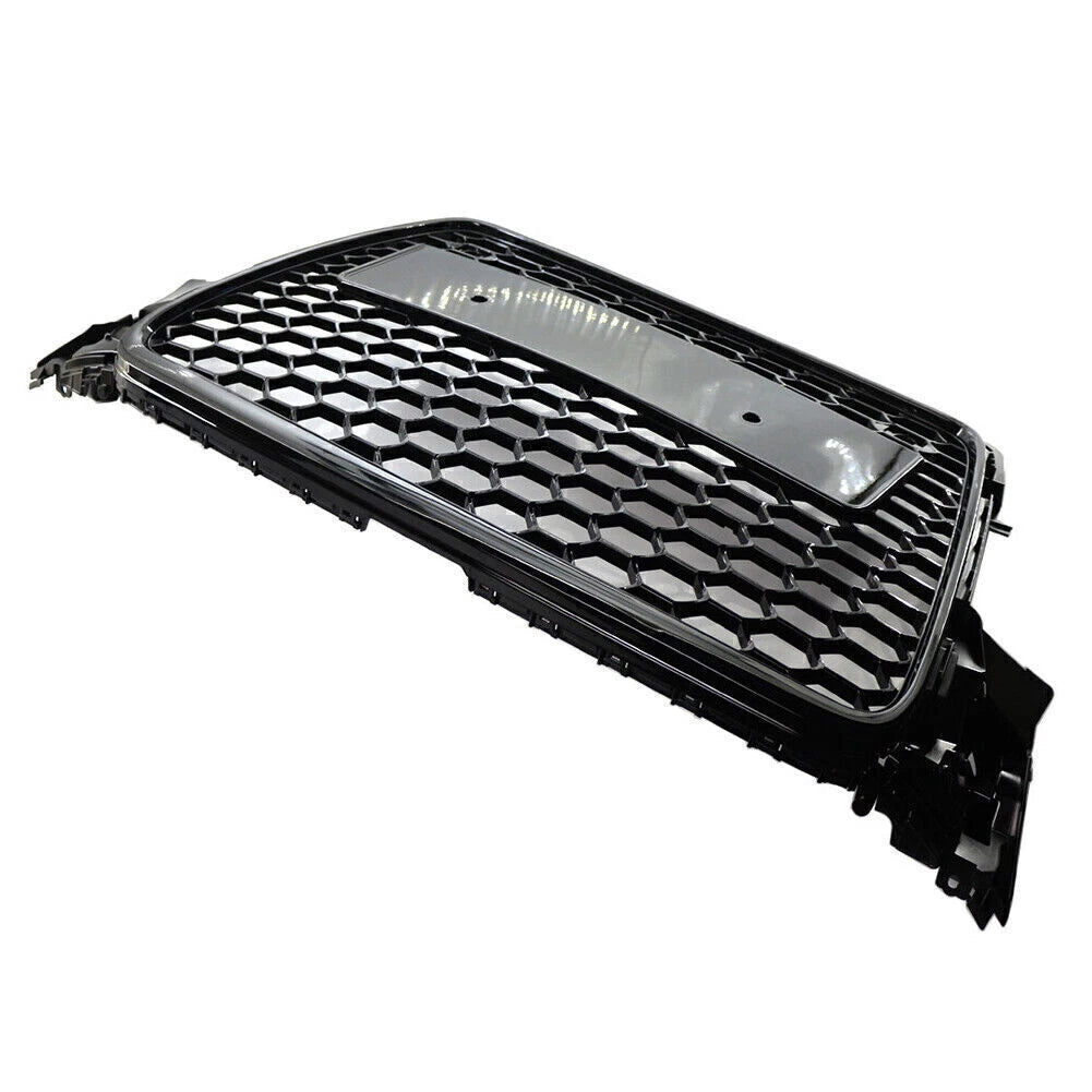 Black RS Honeycomb Mesh Front Hood Bumper Grille for Audi A4 B8 (2009–2012)