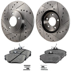 Front Brake Disc Rotors and Pads Kit for Ford Taurus Mercury Sable (2001)