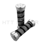 Black Rubber Hand Grips for ATV Polaris Arctic Cat Suzuki 22mm 7/8"