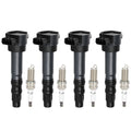 Set of 4 Ignition Coils and Spark Plugs for Mitsubishi Eclipse (2006–2012)