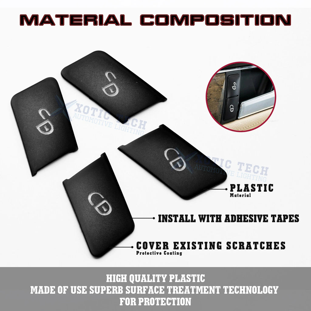 Door Lock Switch Cover Trim for Mercedes-Benz C-Class (W204) & E-Class (W212)