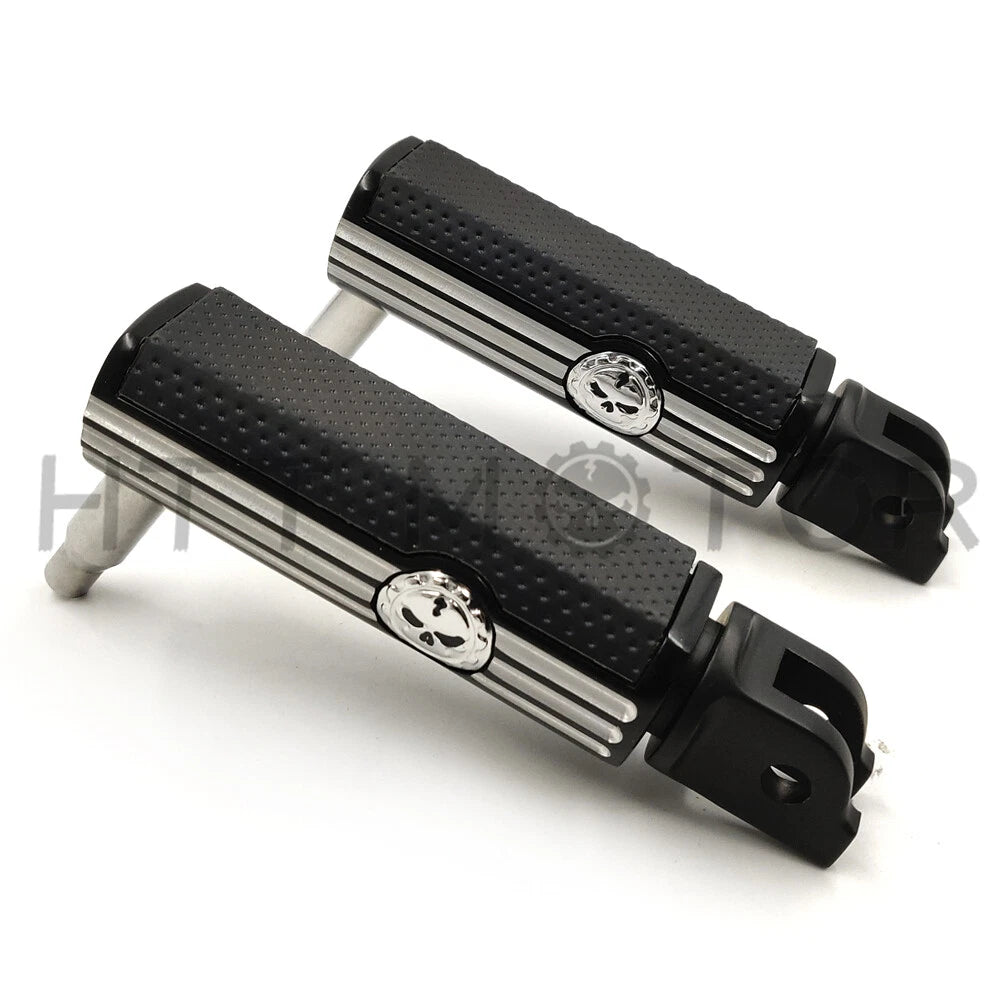 Defiance Rider Footpegs for Harley Breakout FXBR 114 FXBRS (2018–2019) Black Anodized