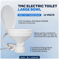 TMC Electric Toilet for Large Bowl 12V (FO4706)