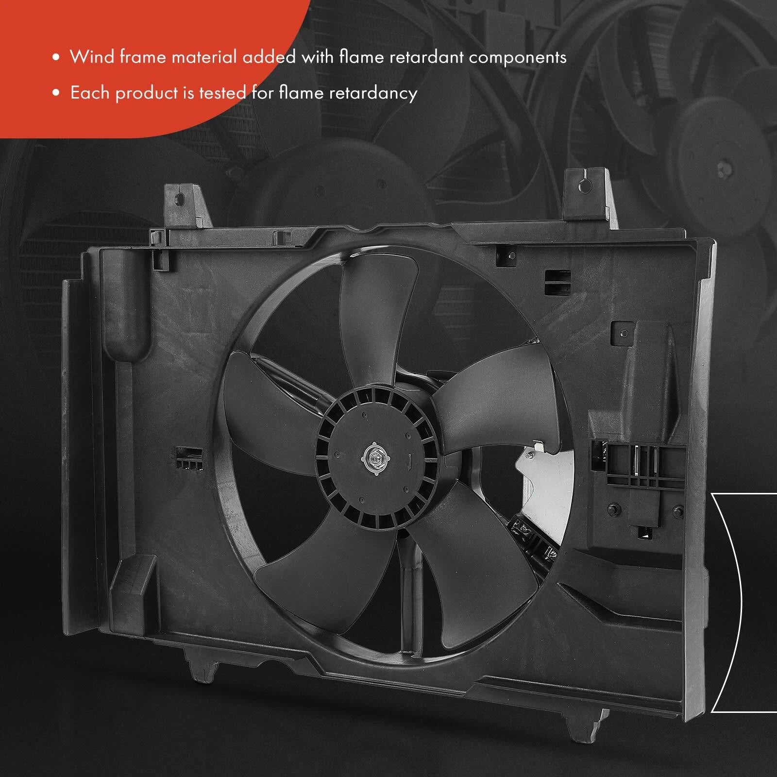 Cooling Fan Assembly with Shroud for Nissan Versa (2007–2013)