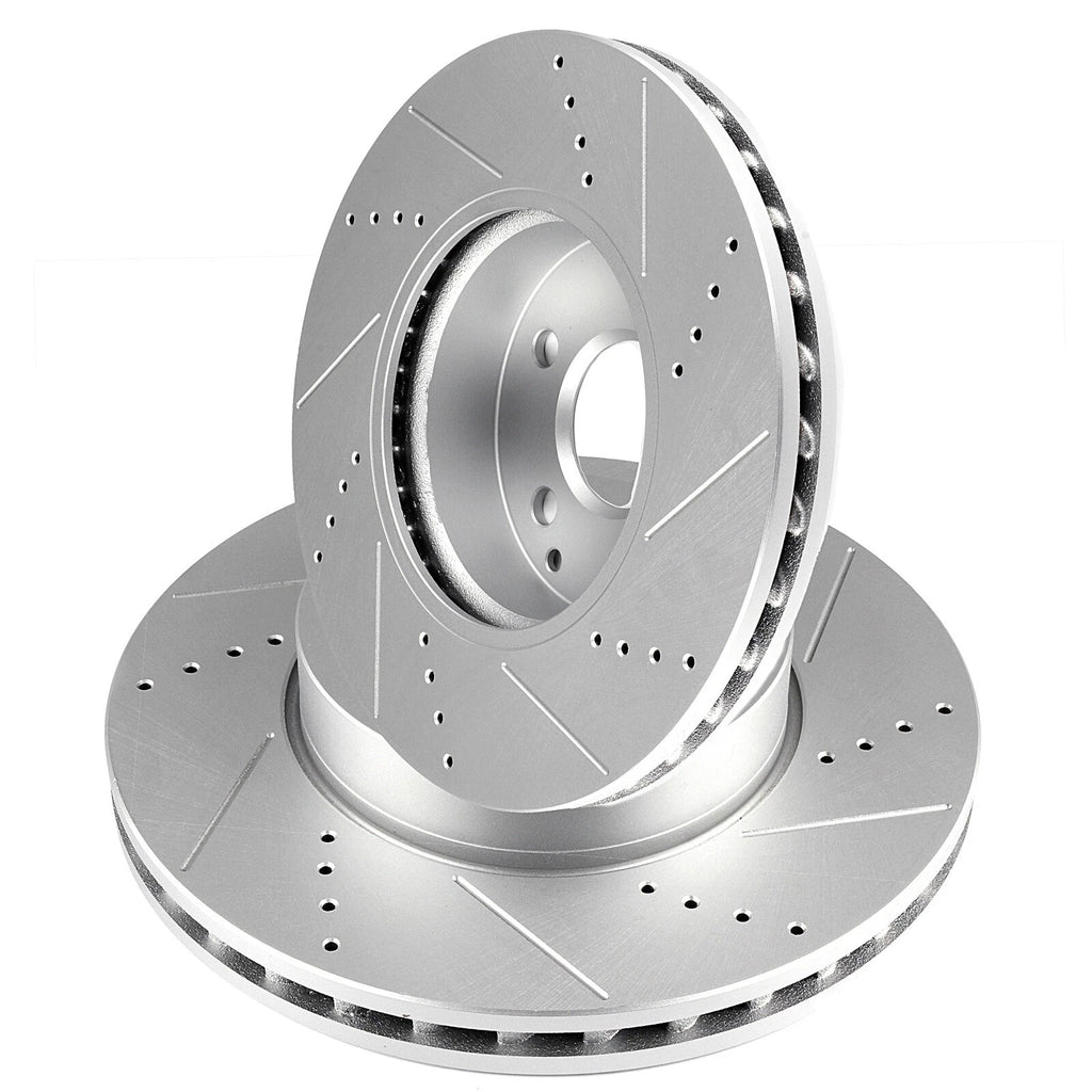 Set of 2 Front Disc Brake Rotors for Mercedes-Benz C230 C250 C300 SLK250