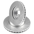 Set of 2 Front Disc Brake Rotors for Mercedes-Benz C230 C250 C300 SLK250