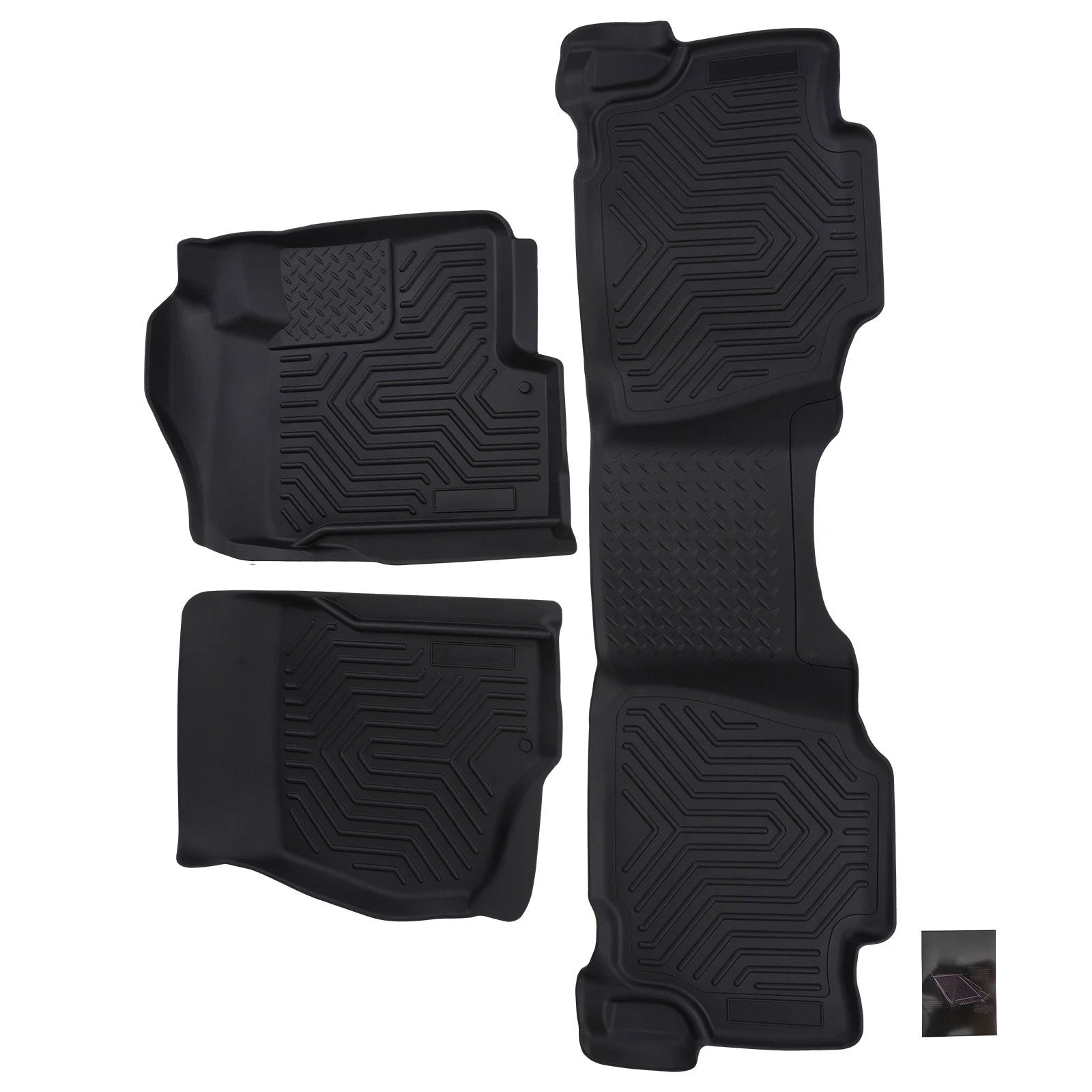 Set of 4 Floor Mats Liner for Silverado 1500/GMC Sierra 1500 (2007–2013)