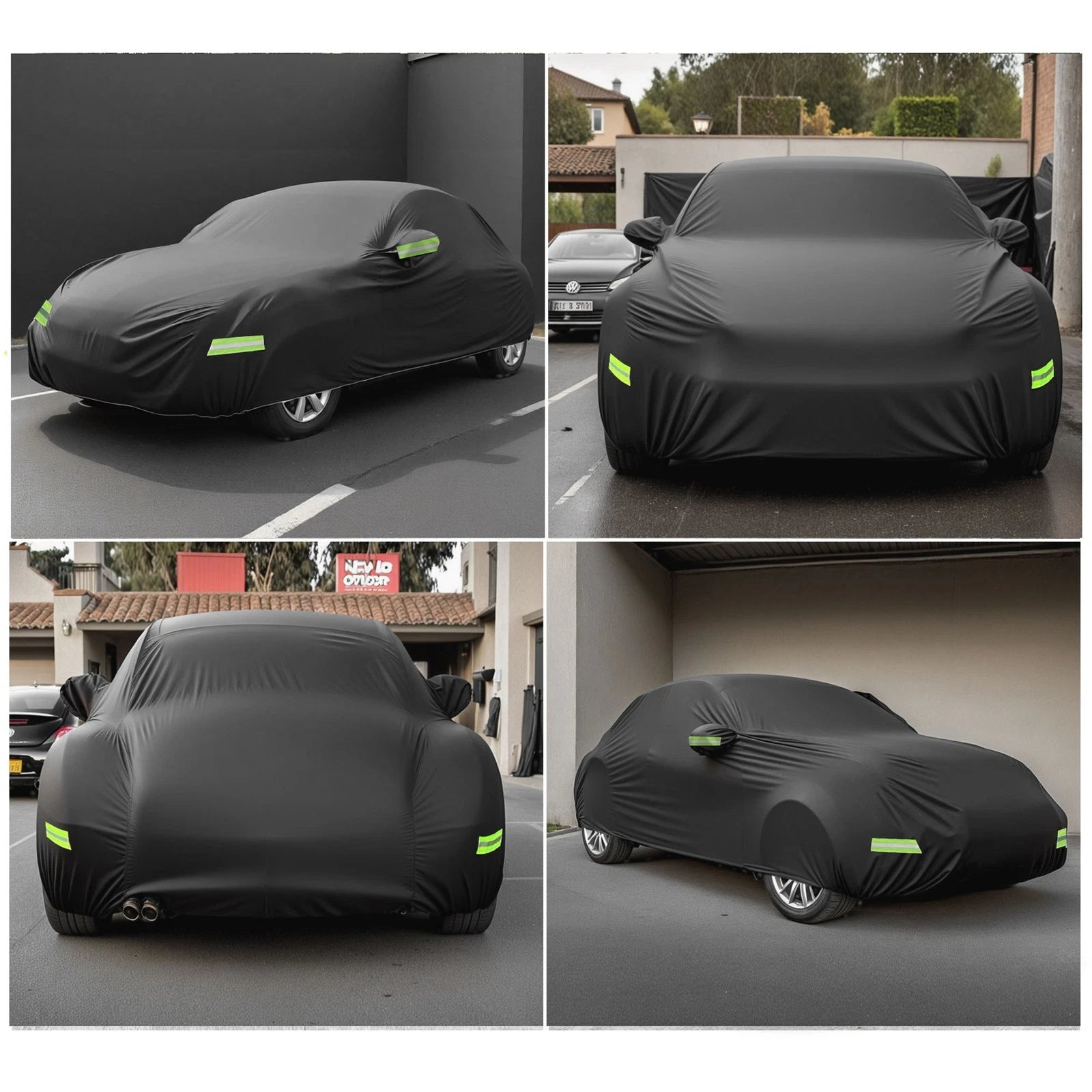 Waterproof Car Cover for Volkswagen Beetle (1960–1980) with Zipper Black