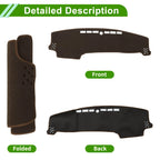 Dashboard Cover for Kia Sonet (2022–2025) Polyester Brown 1 Pc