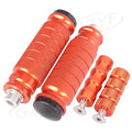 Universal Orange Rearset Footrests Foot Pegs