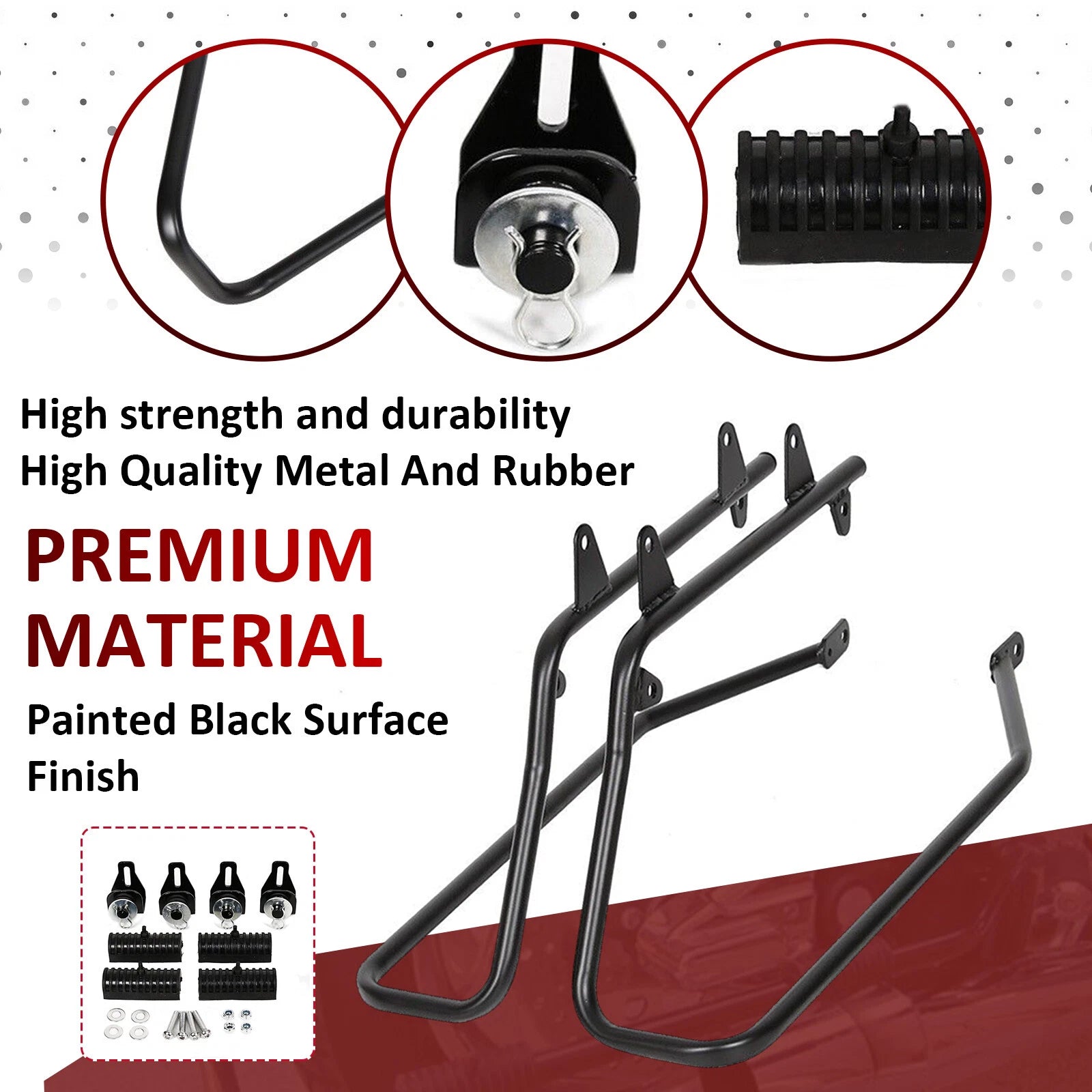 Saddlebag Conversion Bracket Hardware for Harley Softail Fatboy (1984–2017)