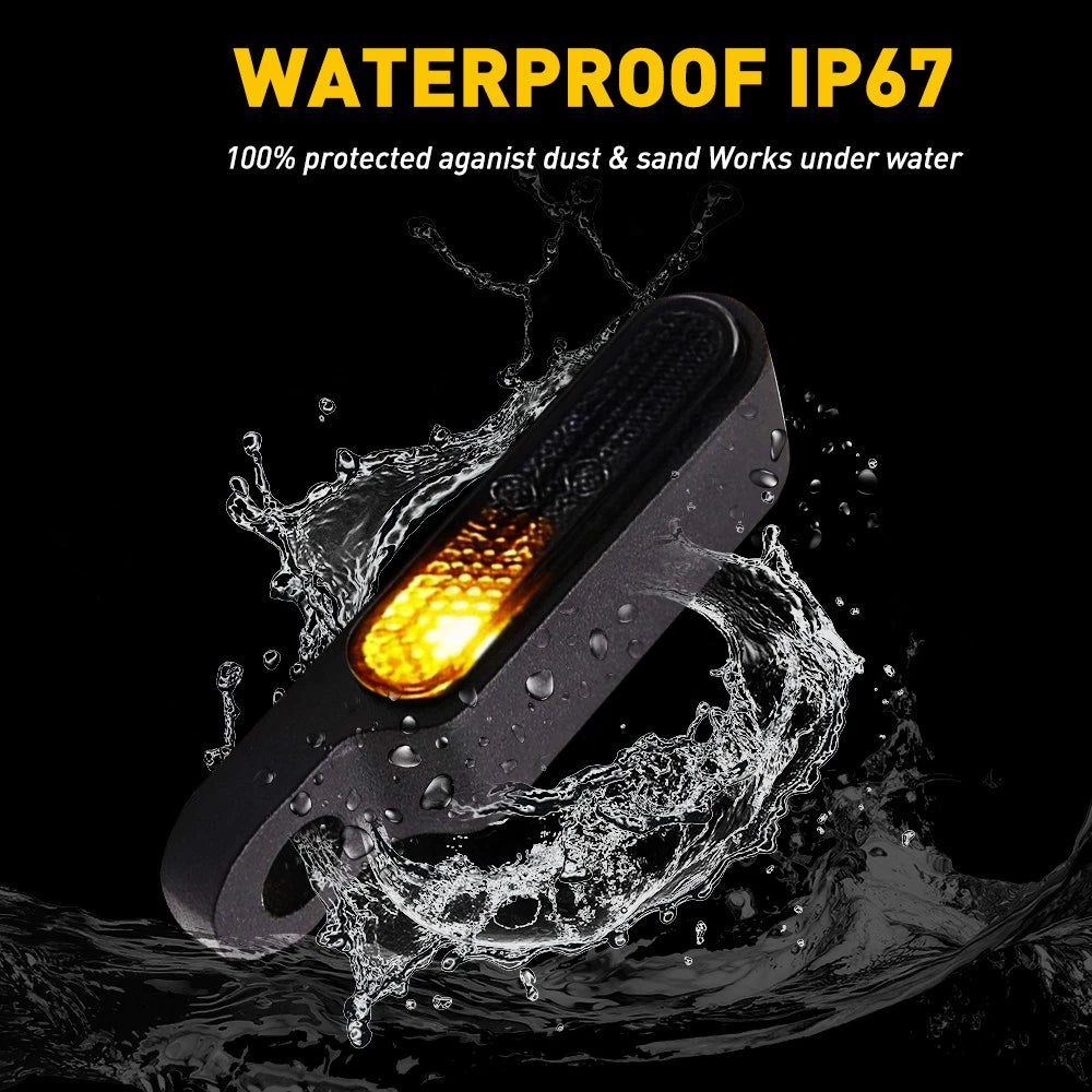 2X LED Turn Signals for Motorcycle (12V)