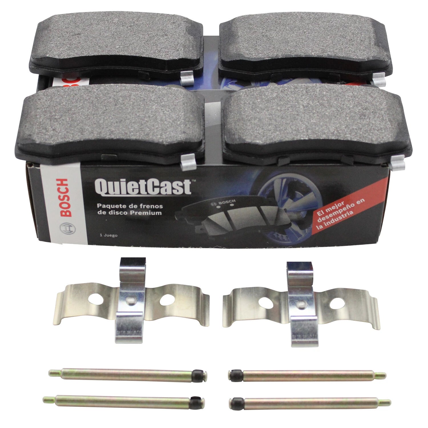 Set of 4 Bosch QuietCast Rear Semi-Metallic Brake Pads for CTS Camaro 300 Charger F430