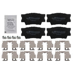 Set of 4 Rear Ceramic Brake Pads for Toyota Avalon (2008–2018), Matrix (2009–2013)