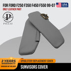 Sunvisors Extension Covers for Ford F250 F350 F450 (1999–2007) Med Flint Gray