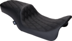 Predator 2-Up Seat for Drag Specialties (Vinyl, Double Diamond Black Stitch)