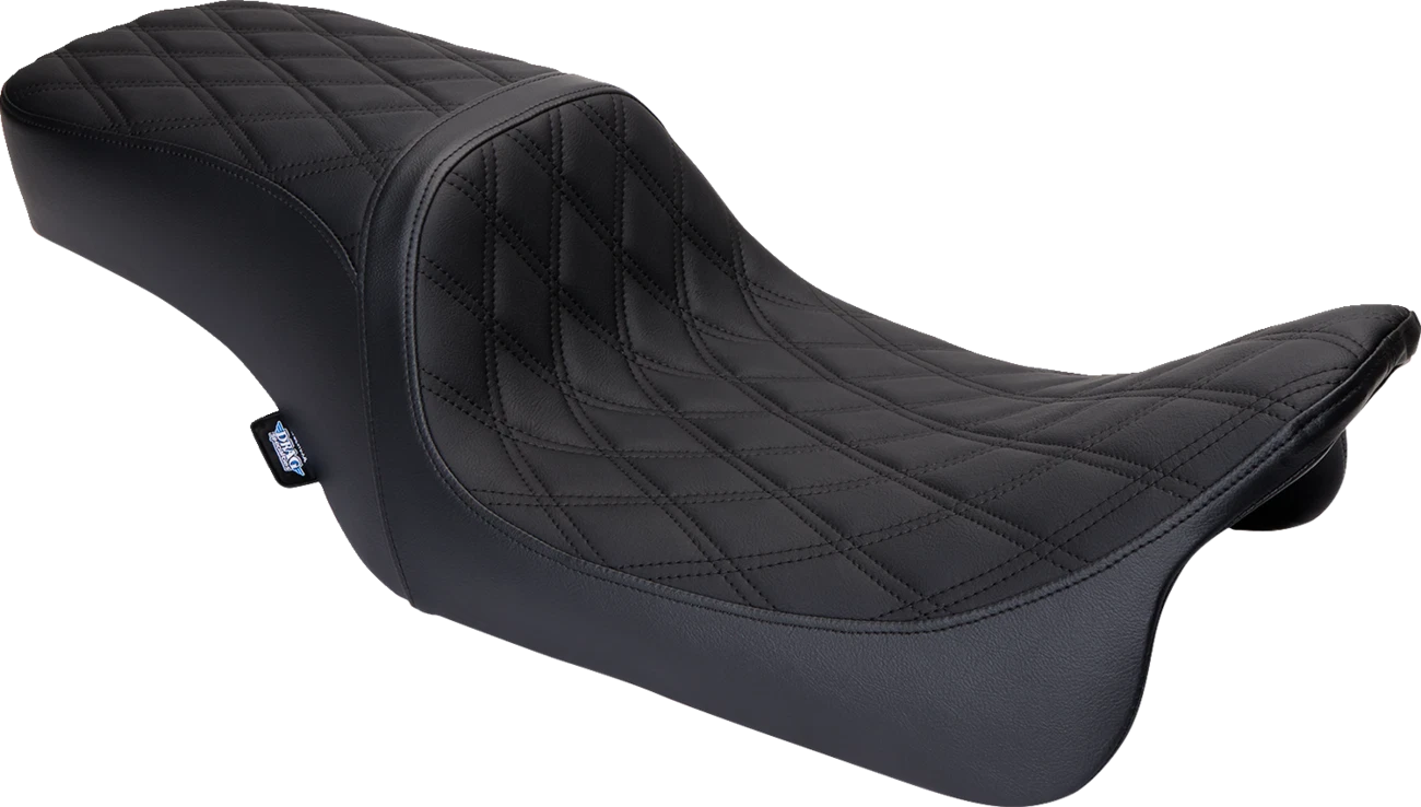 Predator 2-Up Seat for Drag Specialties (Vinyl, Double Diamond Black Stitch)