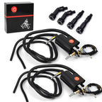 2Pcs Ignition Coils & Spark Plug Caps for Suzuki GS550 GS650 GS750 GS850 GS1000 GS1100