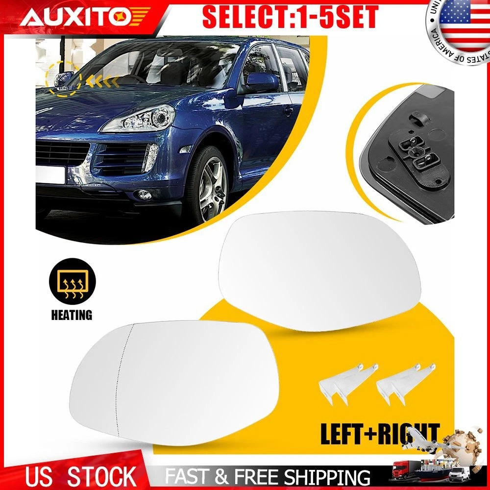 Heated Side Mirror Glass for Porsche Cayenne (2008–2010) OE 95573103904