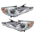 Halogen Headlight Set for Hyundai Sonata (2011–2014) Right + Left Assembly