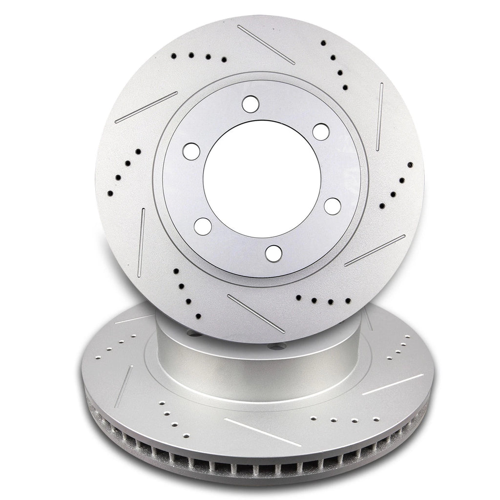 Set of 4 Front Rear Brake Rotors with Ceramic Pads for Toyota 4Runner, FJ Cruiser
