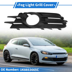1 Pc Fog Light Grill for Volkswagen Scirocco (2009–2017) No. 1K8853665C Black