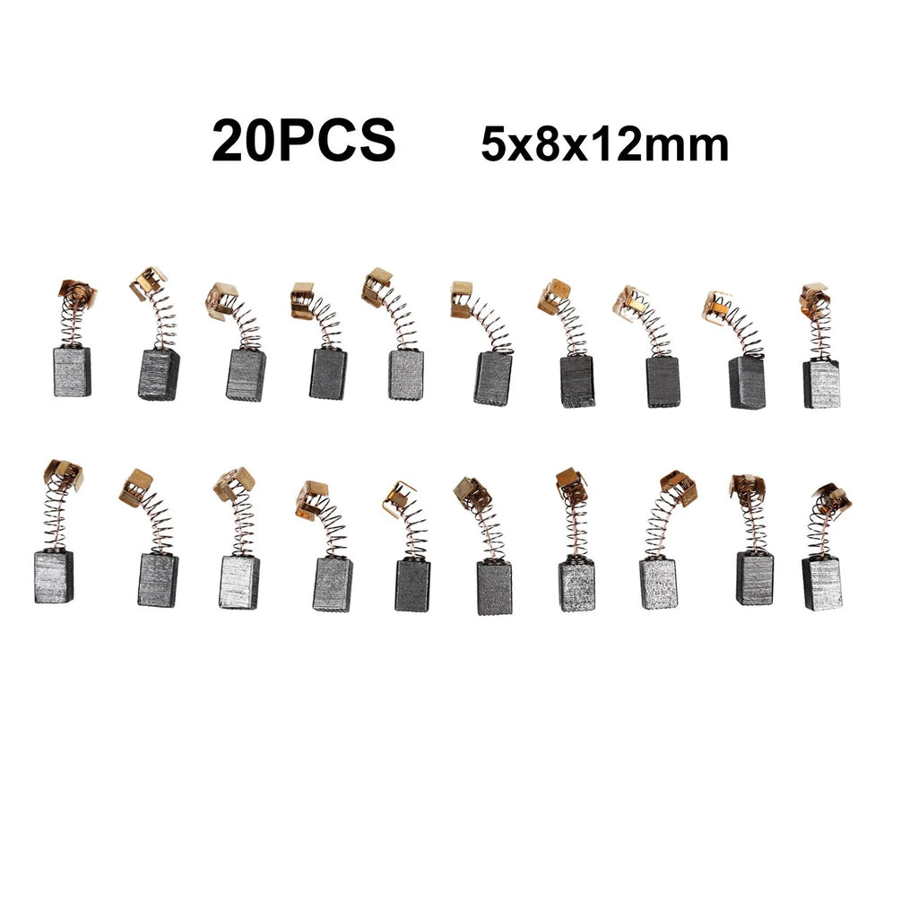 20pcs Carbon Brushes 5x8x12mm for Electric Motor CB85 CB57 CB64 191627-8