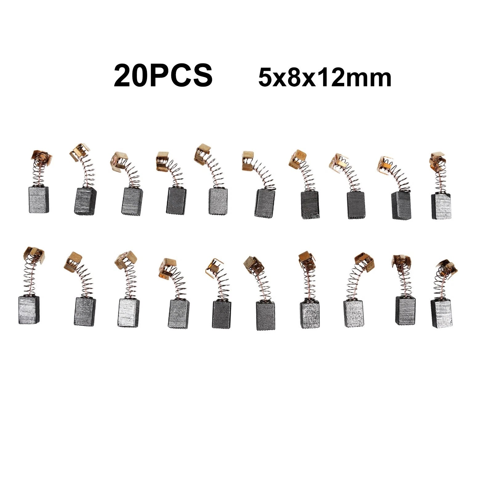 20pcs Carbon Brushes 5x8x12mm for Electric Motor CB85 CB57 CB64 191627-8