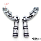 Footpegs w/ 2.5" Short Adjustable Mount Kit for Harley Tri Glide (2014–2023)