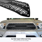 Upper Stainless Black Laser Cut Grille Insert for Toyota Tacoma (2012-2015)