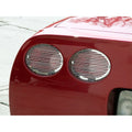 Polished Stainless Steel Billet Style Tail Light Grilles for 1997-2004 Corvette