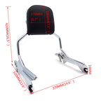 Sissy Bar Backrest for Harley Fat Boy (2018–2020) Chrome Standard