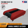 Leather Center Console Lid Armrest Cover for BMW E39 (1997–2003) Red
