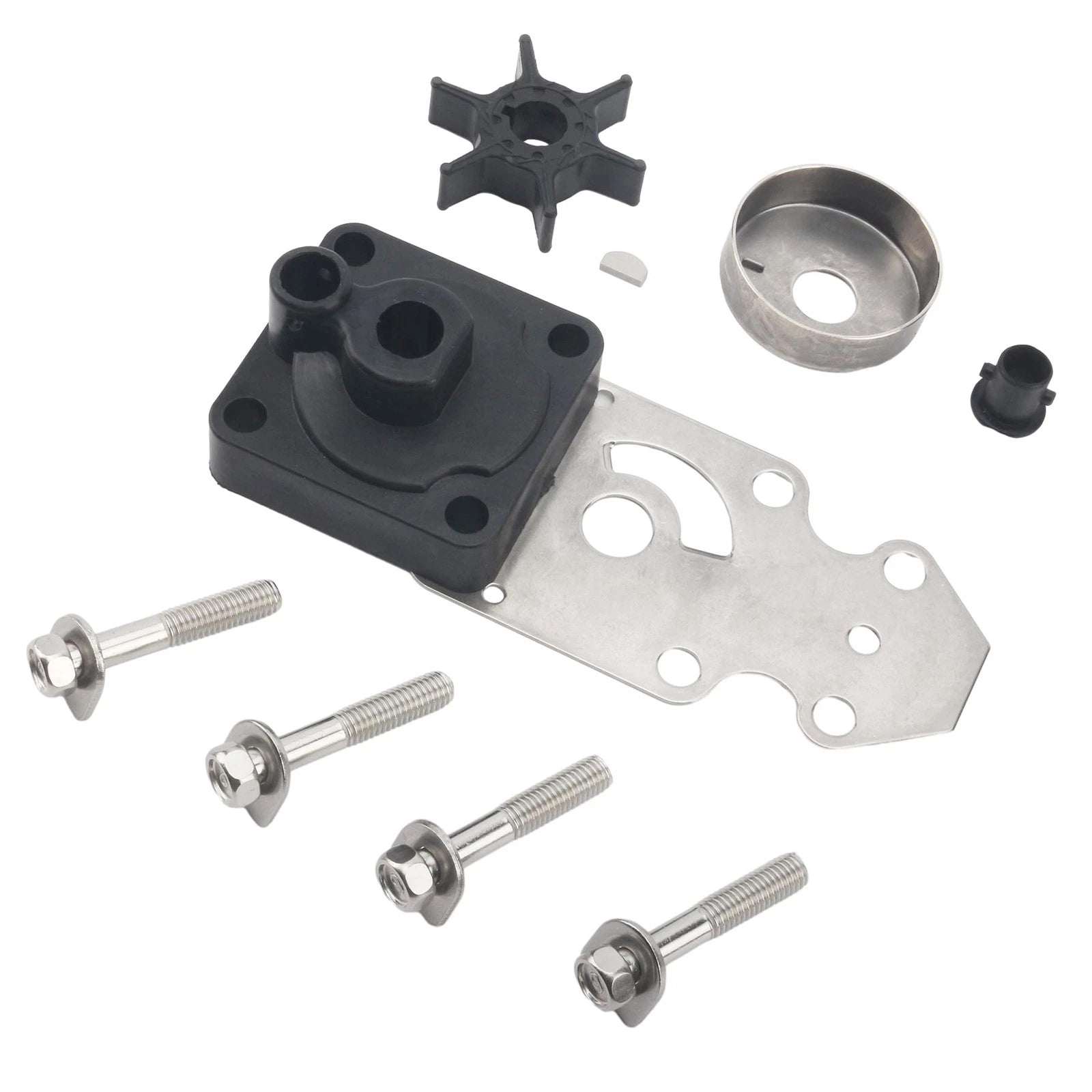 Water Pump Impeller with Housing Kit for Yamaha Outboard 9.9 15 HP (18-3412)