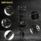 Set of 2 Complete Struts and Springs for Chevy Cobalt, HHR
