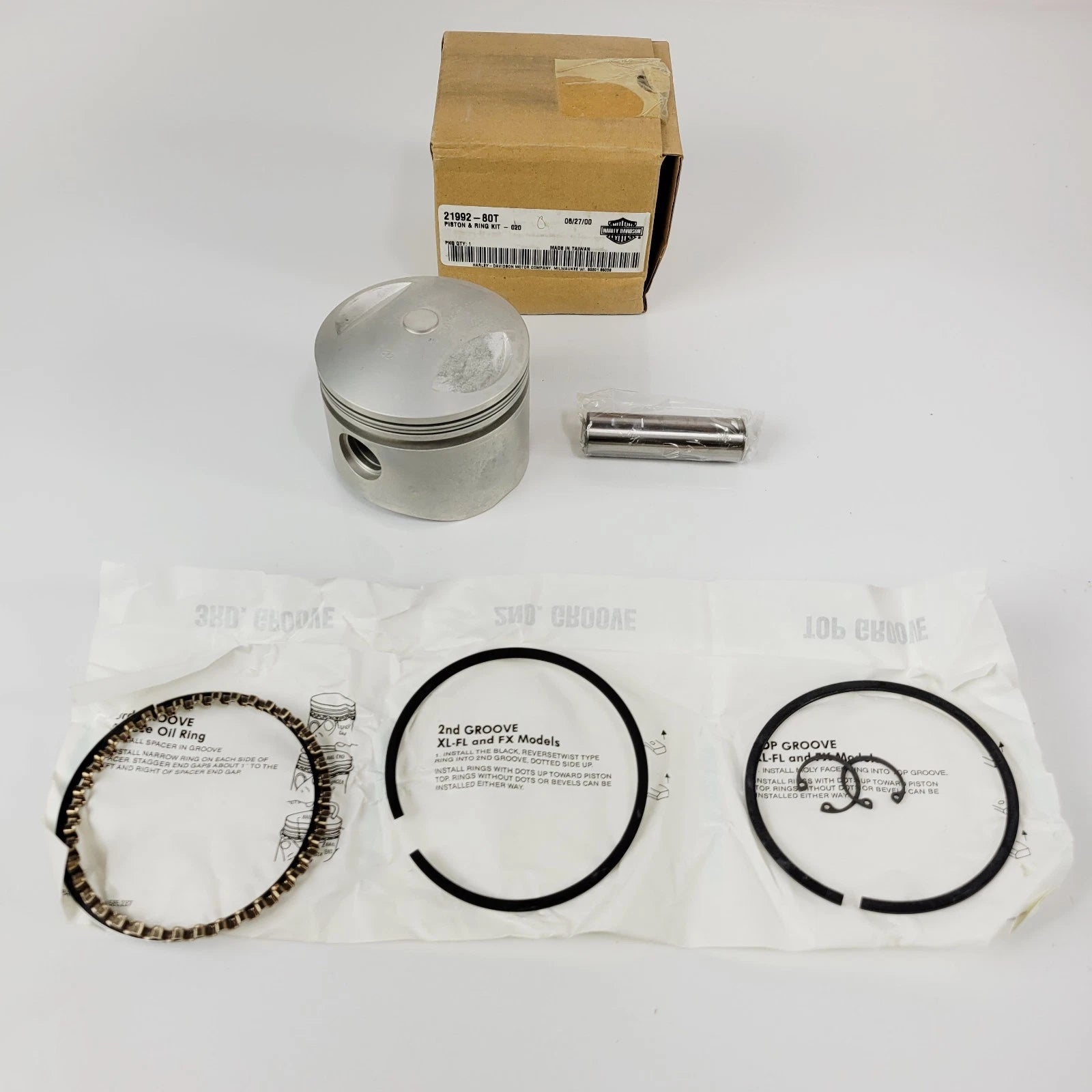 Piston and Ring Kit for Harley-Davidson Big Twin (1978–1984) 020 21992-80T
