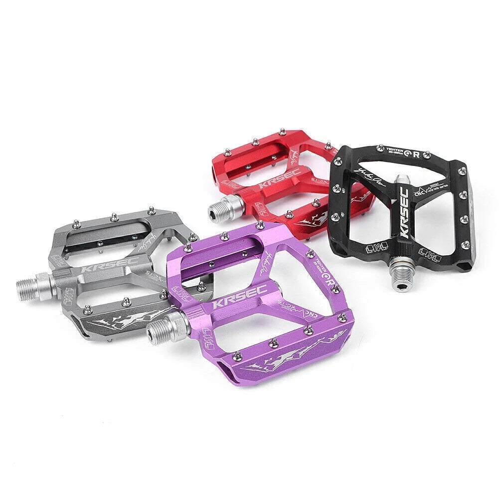 Aluminum Flat Pedals for MTB Mountain Road Bikes