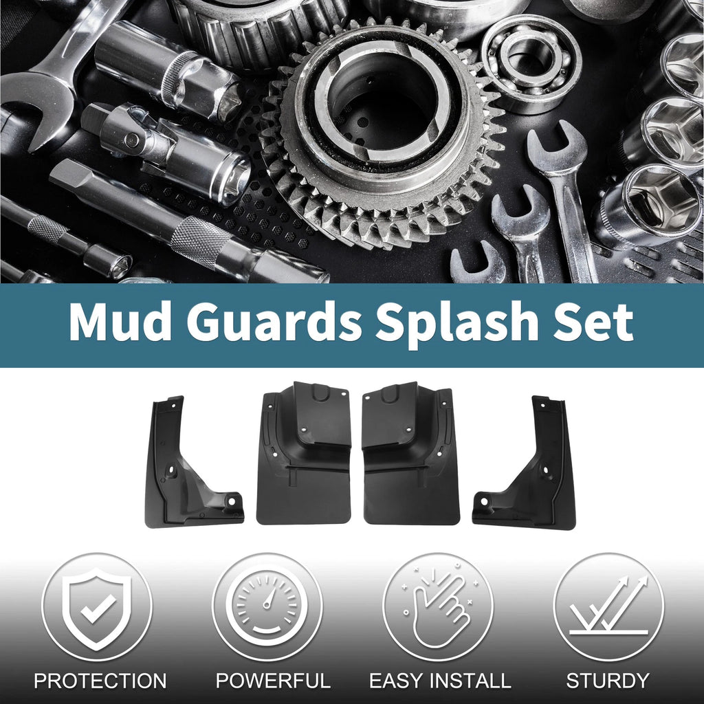Set of 4 Mud Flaps Splash Guards for Toyota Hiace (2005–2011)