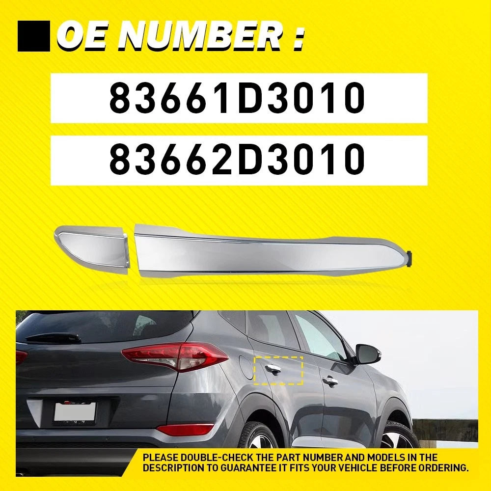 Chrome Exterior Door Handle for Hyundai Tucson (2016–2021) - Right Rear