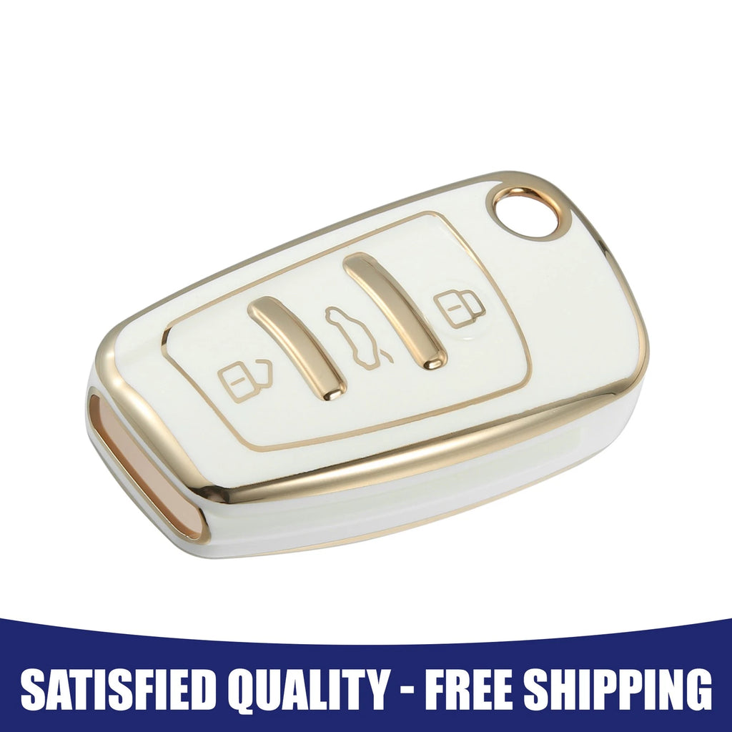 Car Key Fob Cover 3 Button TPU for Audi Q3 (2015–2020)