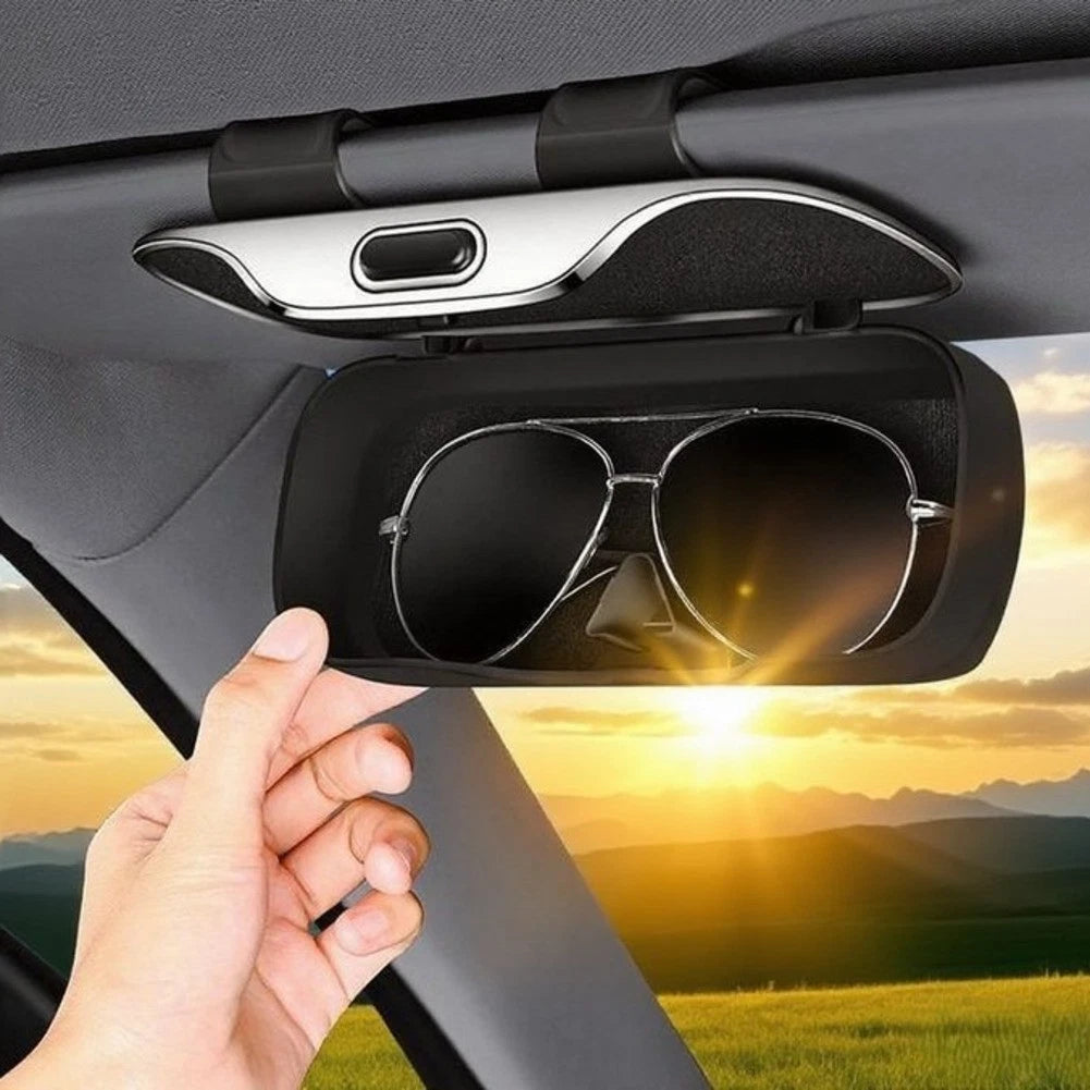 Portable Glasses Case for Car - ABS Material for Safe Storage