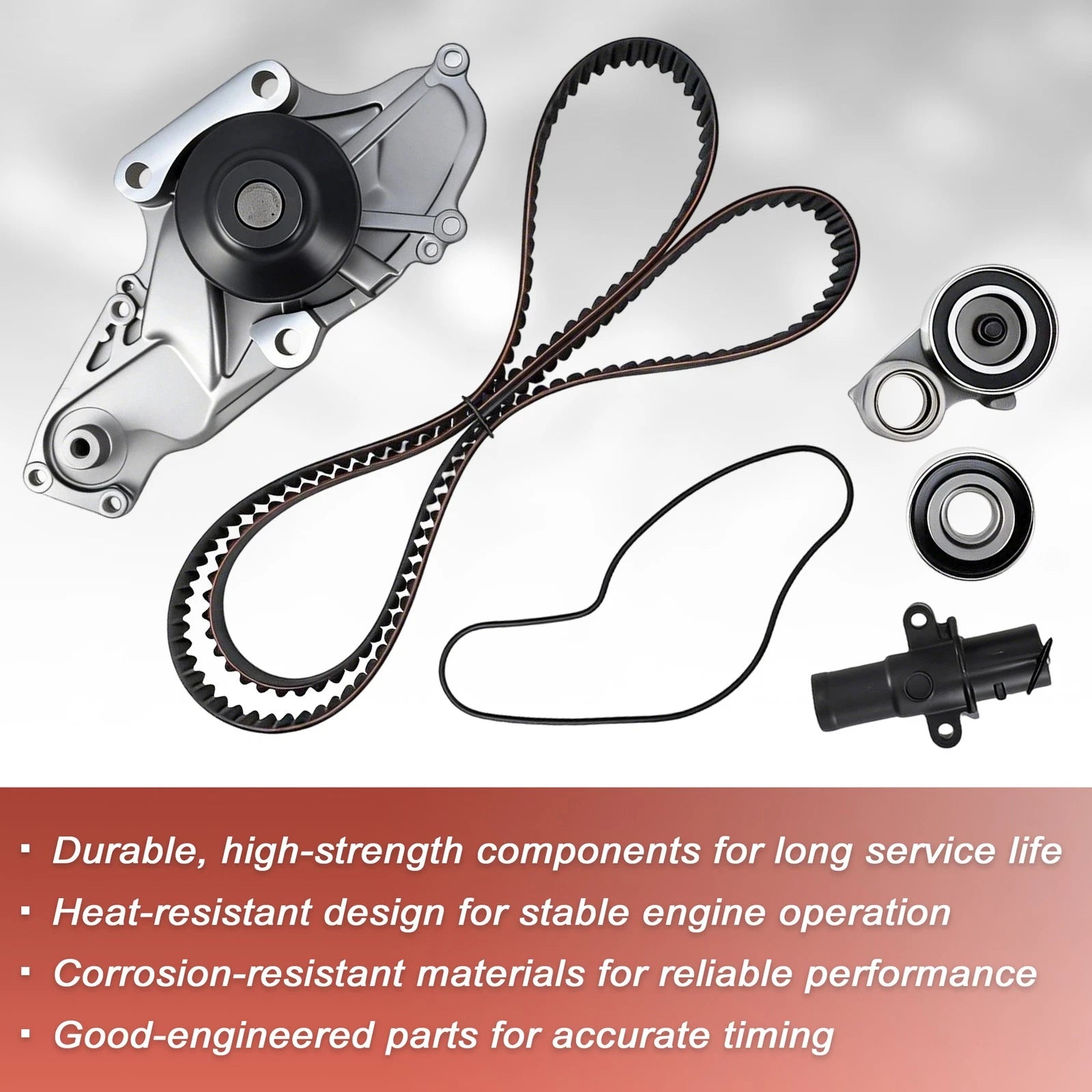 Engine Timing Belt Kit & Water Pump for Acura Honda Accord Saturn 