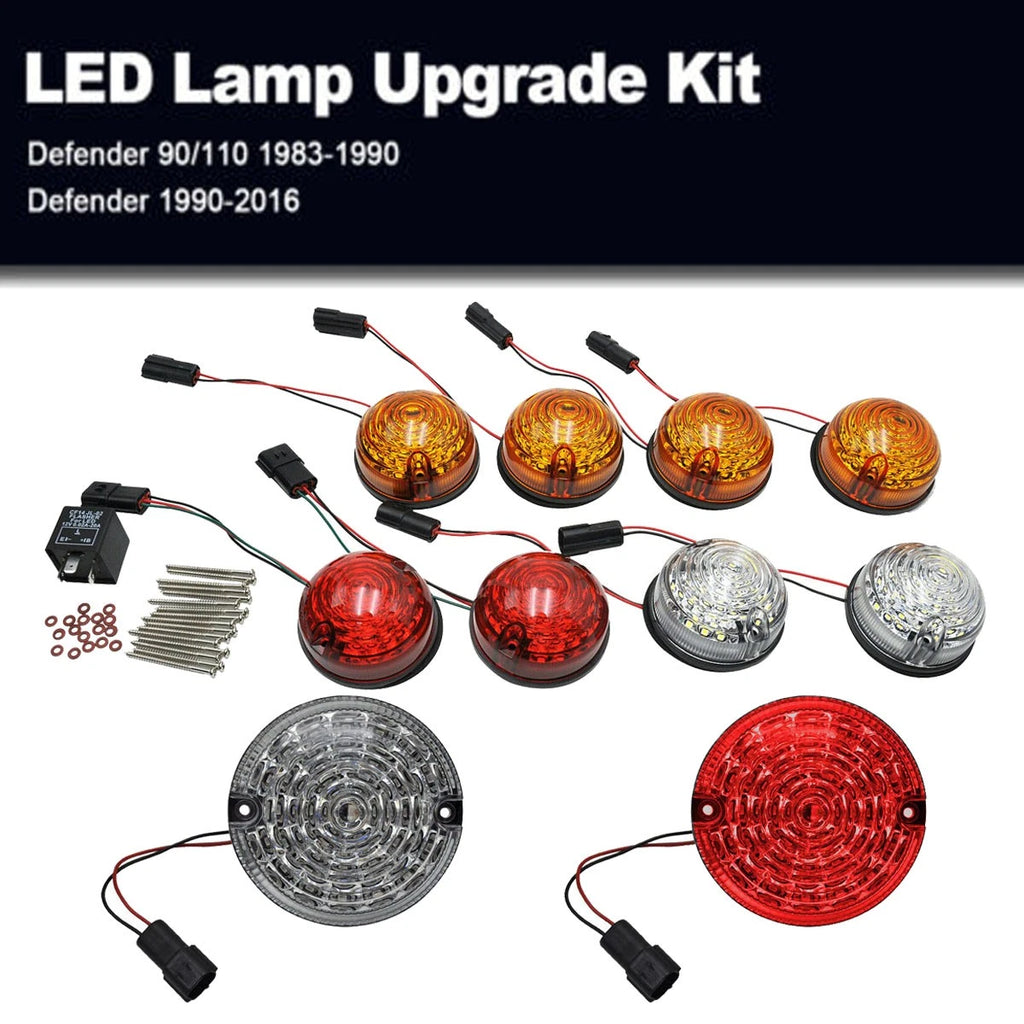 10X Smoked LED Light Kits for Land Rover Defender (1990–2016)