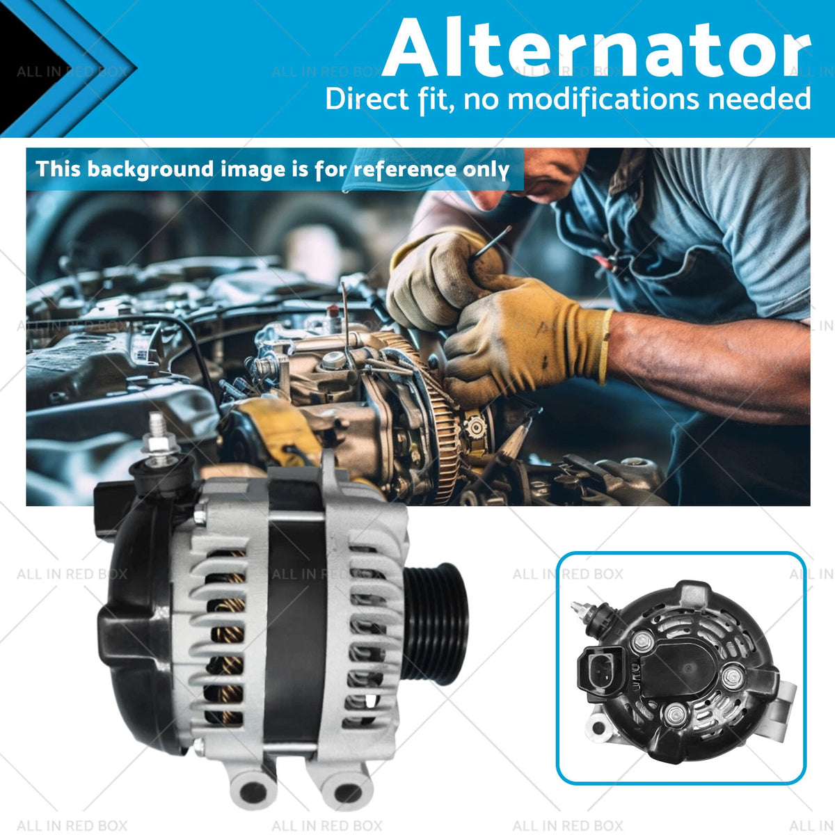 Alternator 150A 12V CW 6-Groove for Land Rover Range Rover Jaguar XJ XF