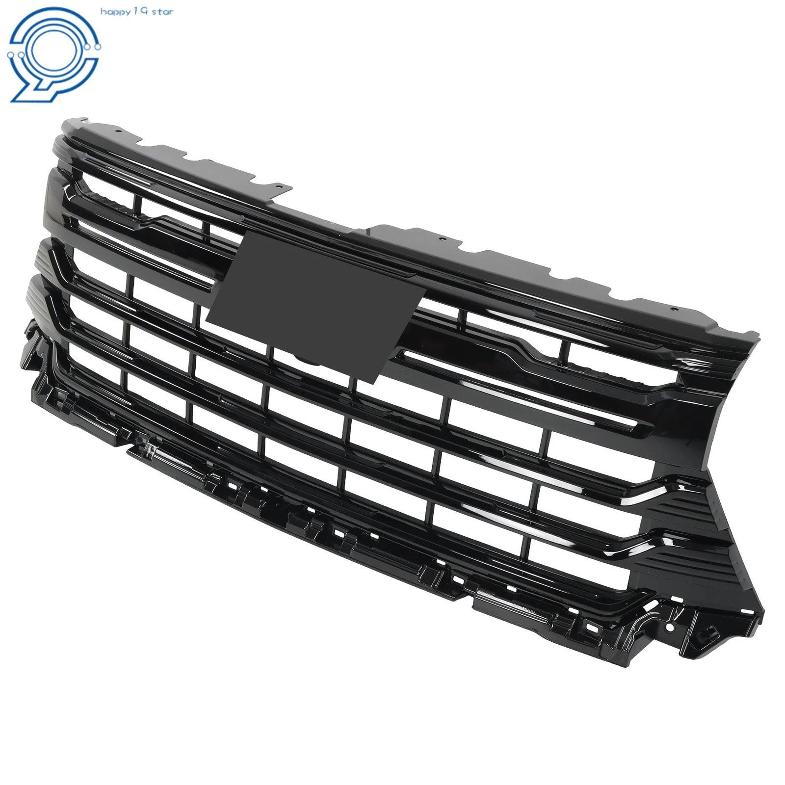 Front Bumper Grille Gloss Black for Chevy Silverado 2500HD 3500HD (2024-2025)