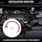 Blower Motor Connector Wire Harness with 2 Terminals for Kia Forte 