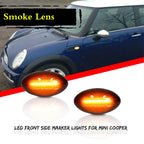 Smoked LED Side Marker Lights for Mini Cooper R50 R52 R53 (2002–2008)