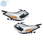 Pair of Black Housing Halogen Projector Headlights for Toyota Avalon (2013-2015)