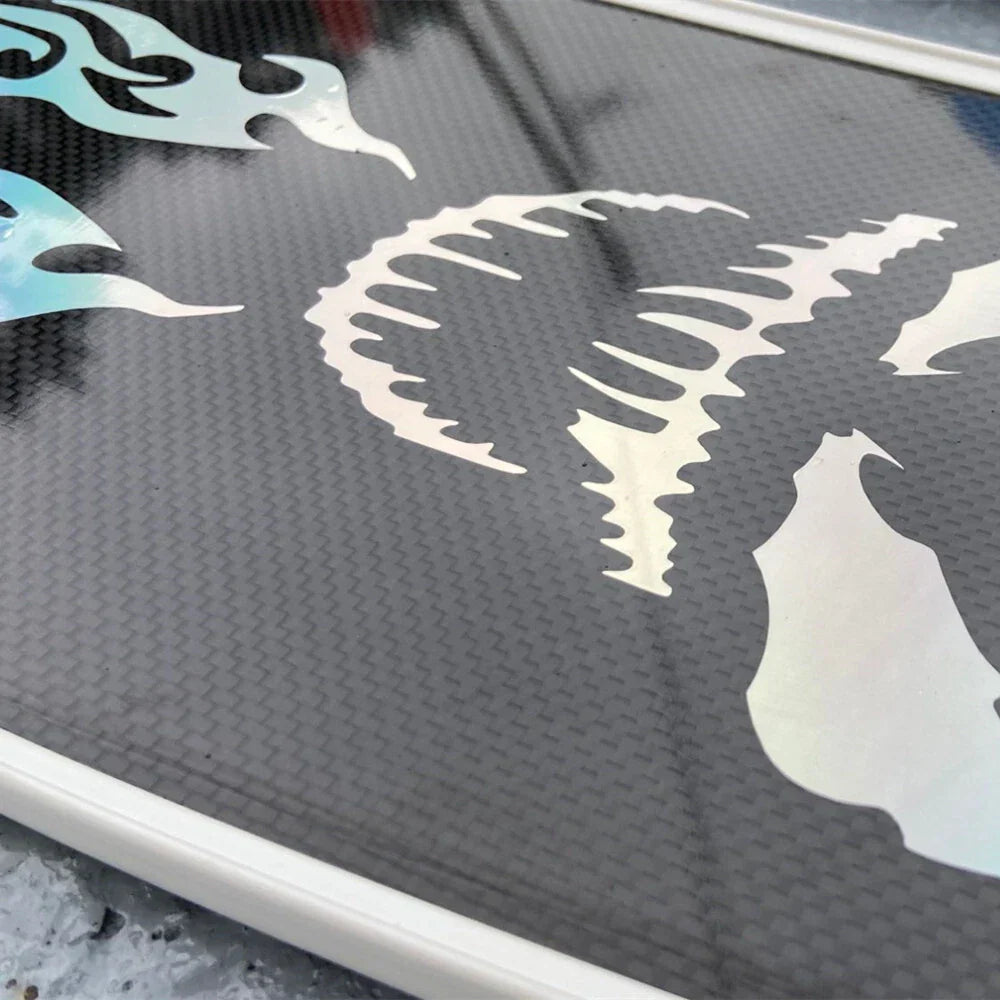 Multicolor Motorcycle Fire Flame Decals for Universal Fit (No Year Specified)
